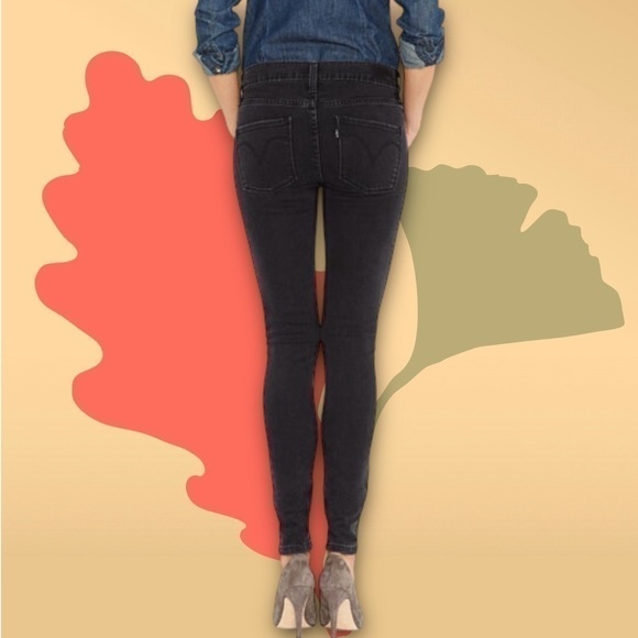 Levi’s Super Skinny Jeans Charcoal Black 27 - Picture 9 of 9